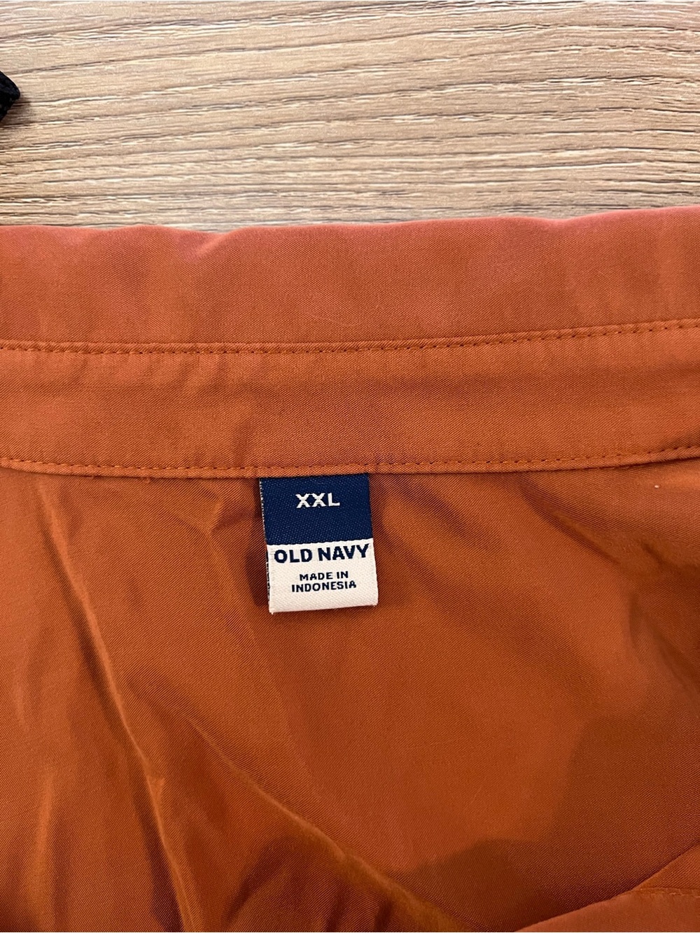 Old Navy Rust Orange Oversized Button Down Shirt XXL Utility - Picture 4 of 5